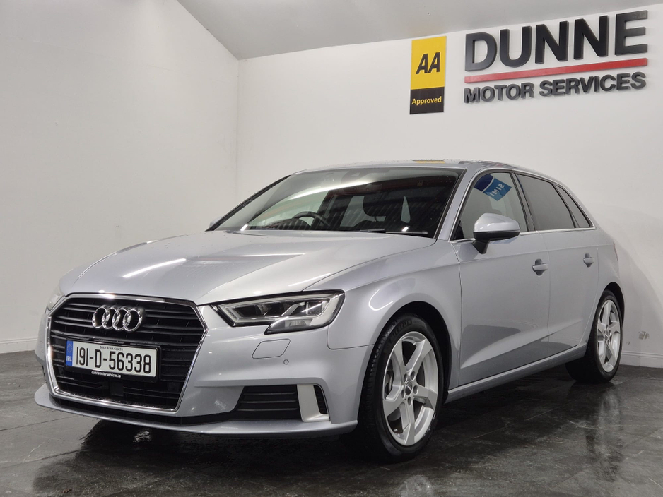 2019 Audi A3 SPORT LUXURY PACK**1.4 TFSI AUTO**FULL LEATHER**FULL ELECTRIC HEATED SEATS**FACELIFT SPORT MODEL**APPLE AND ANDROID CARPLAY**DIGITAL DASH**IRISH MAPS**KEYLESS ENTRY**WARRANTY AVAILABLE**FINANCE €21,949