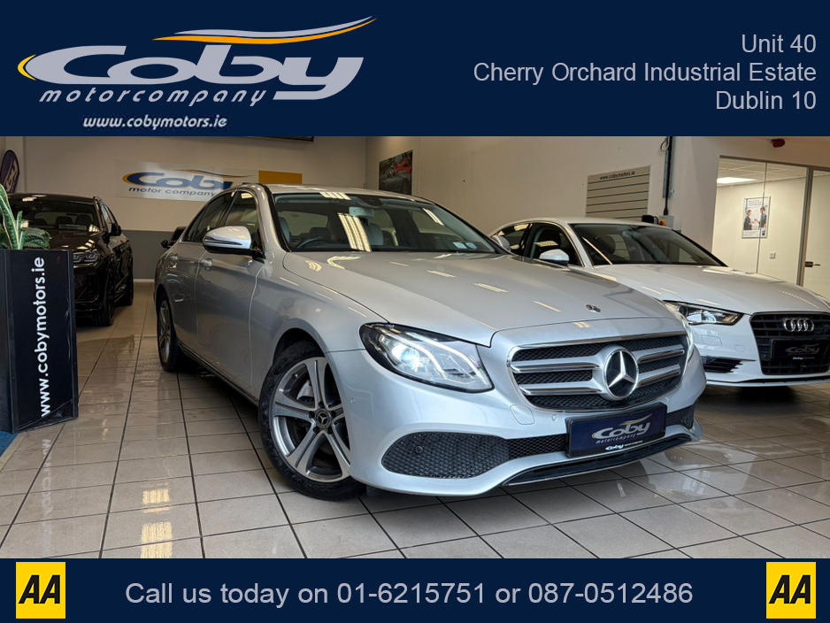 2018 Mercedes-Benz E Class E220 BLUETEC AMG LINE 5DR AUTO.  New NCT, Cruise Control, Full Leather, Alloy Wheels, 2 Keys, Dual Climate Control, Sat Nav, BT, Full Electrics, Parking Sensors, Heated Seats, MFSW, Handsfree, & mor €26,950