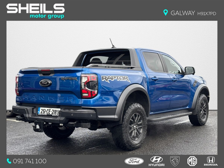 2025 Ford Ranger RAPTOR WITH RAPTOR PACK - LIGHTS & FRONT BAR €55,284