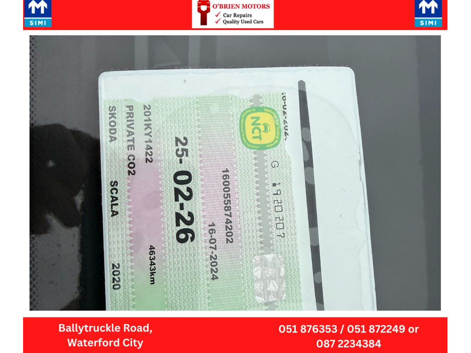 2020 Skoda Scala AMBITION 1.0 TSI 115HP 4DR €16,950