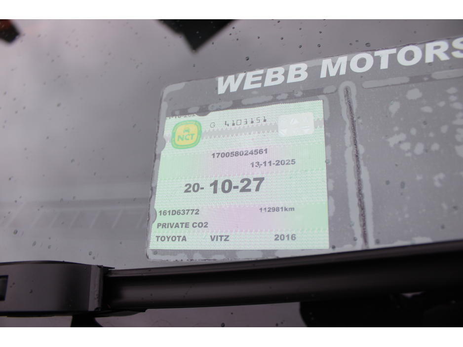 2016 Toyota Yaris VITZ 1.0 PETROL 69 BHP 5DR AUTOMATIC €9,750