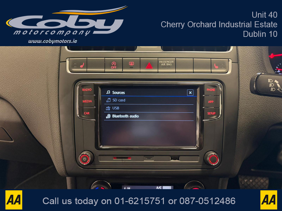 2016 Volkswagen Polo HIGHLINE 1.0 TSI AUTO 5DR. New NCT done before collection. Alloy Wheels, Half Leather, Reverse Cam, Dual Climate, Parking Sensors, Cruise Control, Mirror Link, MFSW, Bluetooth, Full Electrics and more €11,950