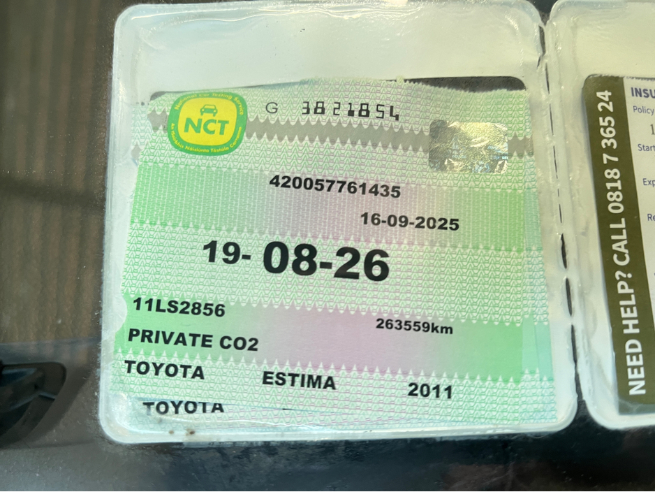 2011 Toyota Estima 2.4 AHR20 HYBRID 7SEATS 5DR AUTO AHR20W €10,500