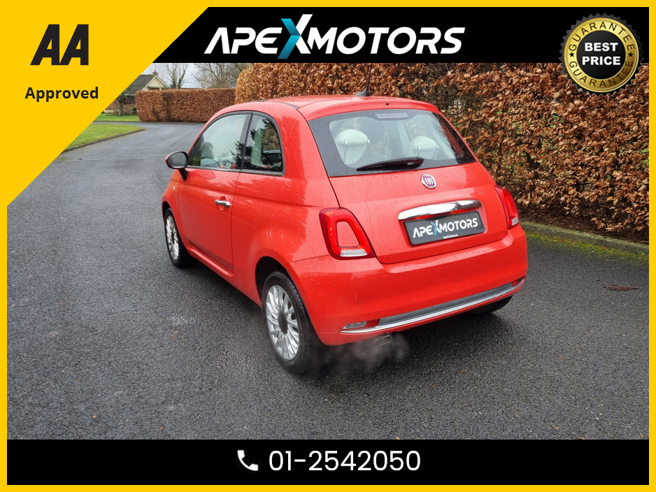 2017 Fiat 500 FINANCE ARRANGED * TOP-SPEC LOUNGE MODEL * PAN SUNROOF * NEW NCT FEB-28 * IMMACULATE * STAMPED SERVICE HISTORY * AA APPROVED * 101 SAFETY CHECKLIST * LOW LOW MILES * 2-KEYS * LOW TAX * 12-MONTH ROADSI €11,949