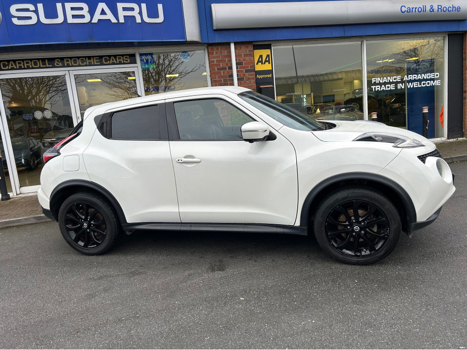 2015 Nissan Juke 1.5 DCI TEKNA SUV in White + Black Detail & Black Leather - Trade-In Welcome - Assured Dealer Warranty & Fully Serviced - €7,950