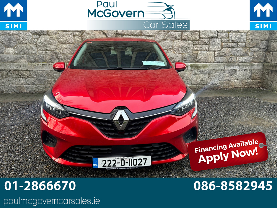 2022 Renault Clio DYNAMIQUE EDITION NAEB TC TCE 90**//**AIR CON**//**CRUISE CONTROL**//**LANE DEPARTURE WARNING**//**COLLISION ALERT**//**RENAULT WARRANTY TILL AUGUST 2027**//**FINANCE AVAILABLE**//**TRADE IN WELCOME!! €13,995