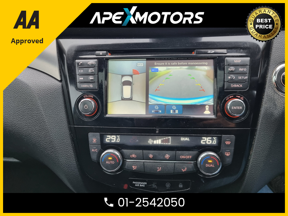 2017 Nissan Qashqai FINANCE ARRANGED * DCI TEKNA * 4X4 130PS * FULL SPEC  * PANORAMIC SUNROOF * NEW NCT JAN-28 * IMMACULATE * 6-STAMPS SERVICE HISTORY * AA APPROVED * 101 SAFETY CHECKLIST * HEATED SEATS * COLOUR REVERSE €15,749