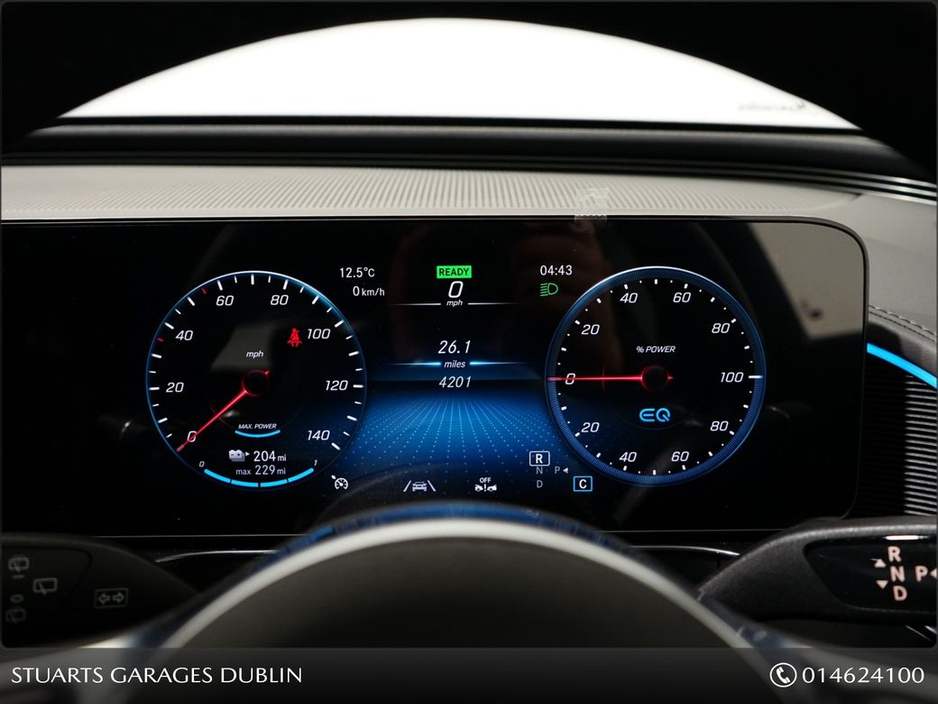 2023 Mercedes-Benz EQC EQC 400 AMG LINE: SELENITE GREY METALLIC WITH BLACK LEATHER, SUNROOF, 21” DIAMOND CUT TURBINE ALLOYS, SIDE RUNNING BOARDS, KEYLESS ENTRY €39,945