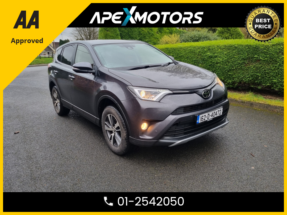2016 Toyota Rav4 FINANCE ARRANGED * RAV4 2.0 D-4D  * TOP-SPEC BUSINESS EDITION * NEW NCT DEC-27 * TOP-SPEC * IMMACULATE * AA APPROVED * 101 SAFETY CHECKLIST * TOP-SPEC 5DR HATCH * CRUISE CONTROL * 2-KEYS * LOW TAX €12,949