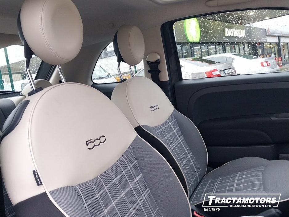 2017 Fiat 500 1.2 LOUNGE 69BHP 3DR AUTO €10,999