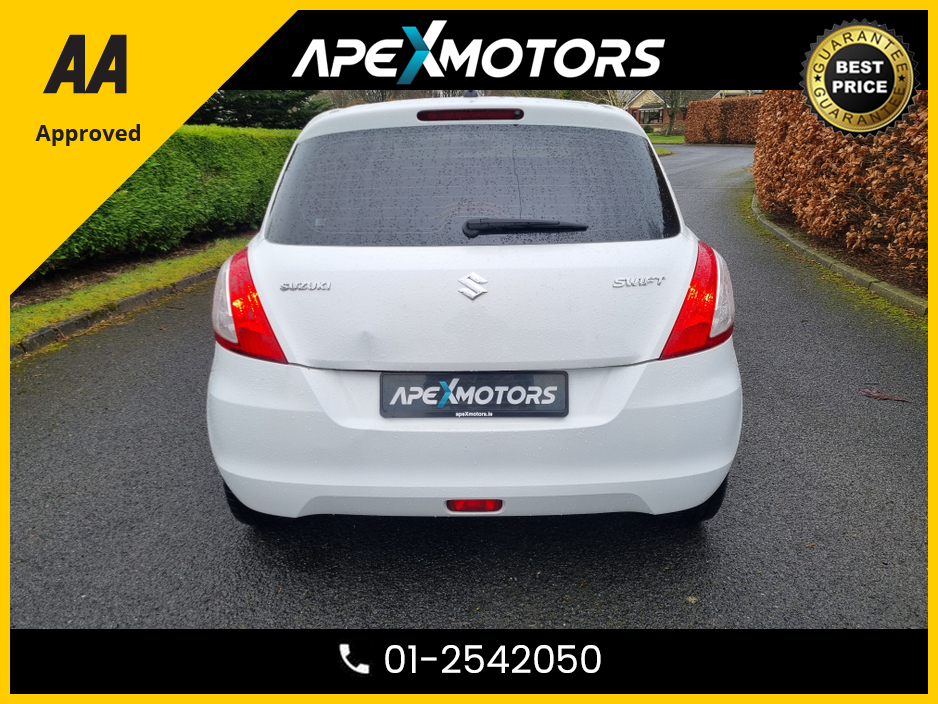 2012 Suzuki Swift 1.2 MANUAL * TOP-SPEC SZ3 * NEW NCT FEB-27 * ONE OWNER FROM NEW * IMMACULATE * 6-STAMPS in SERVICE HISTORY * AA APPROVED * 101 SAFETY CHECKLIST * LOW LOW MILES * CRUISE CONTROL * LOW TAX * 12-MONTH RO €6,949