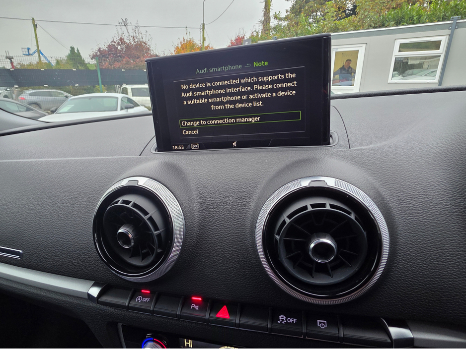 2018 Audi A3 ( 182 REG ) 1.4 TFSI FACE-LIFT- SMARTPHONE INTERFACE- SATNAV -  - NAVIGATION REVERSING CAMERA -BLIND SPOT - PARKING SENSORS €18,950