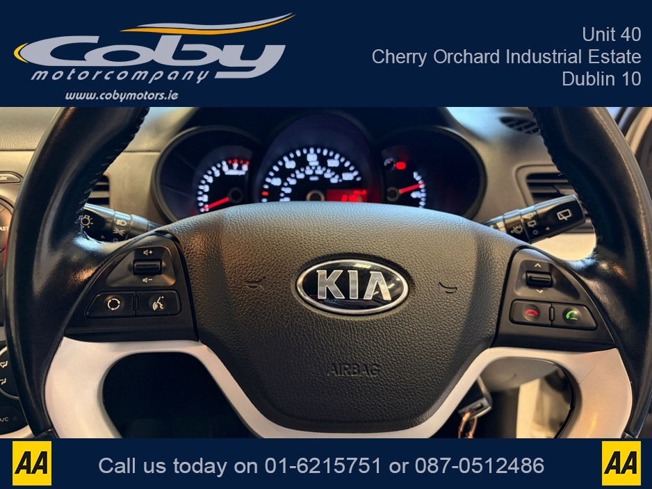2014 Kia Picanto 1.0 MANUAL 5DR. Comes with New NCT before collection, Irish Owned Car, CD Player, 2 Keys, Air Conditioning, Irish Radio, Service History, Alloy Wheels, and more. €5,950