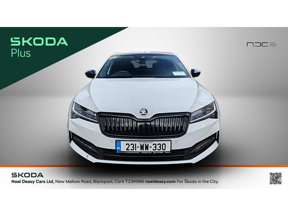 2023 Skoda Superb SPORTLINE 2.0 TDI 150 BHP- HEATED F+R SEATS-VIRTUAL COCKPIT- SUNROOF-2 YEAR SKODA WARRANTY €36,950