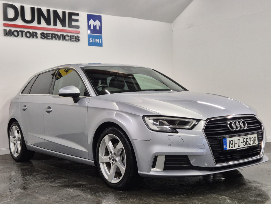 2019 Audi A3 SPORT LUXURY PACK**1.4 TFSI AUTO**FULL LEATHER**FULL ELECTRIC HEATED SEATS**FACELIFT SPORT MODEL**APPLE AND ANDROID CARPLAY**DIGITAL DASH**IRISH MAPS**KEYLESS ENTRY**WARRANTY AVAILABLE**FINANCE €21,949