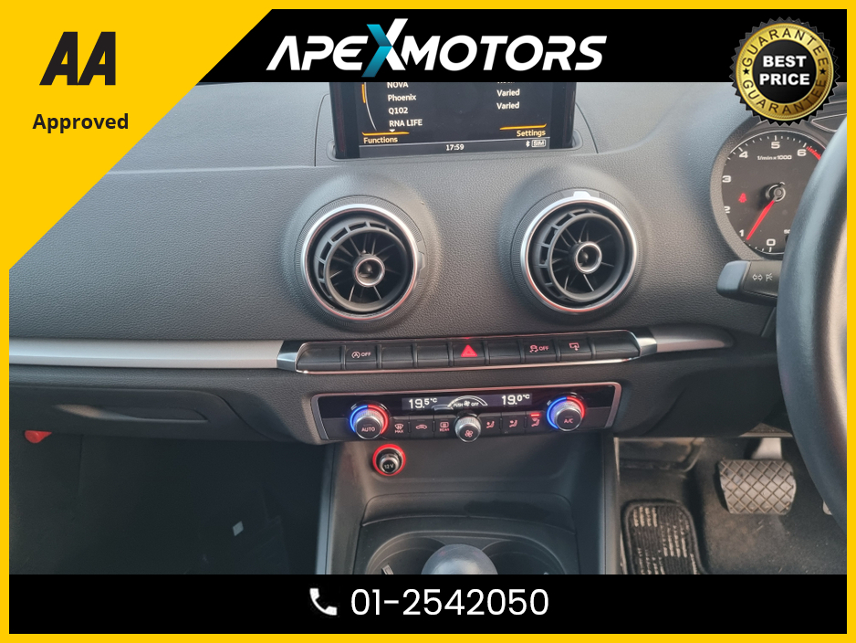 2014 Audi A3 FINANCE ARRANGED * AUTOMATIC (DSG) * NEW NCT DEC-26 * 4-DR SALOON * LOW LOW KMs * AA APPROVED * 101 SAFETY CHECKLIST * 12-MONTH ROADSIDE ASSIST * IMMACULATE * ADAPTIVE CRUISE * LOW TAX * 01-2542050 €12,949