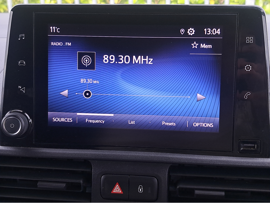 2022 Toyota Proace City Icon Model L1 1.5 Diesel SWB with 3 seats in front and double sliding doors.