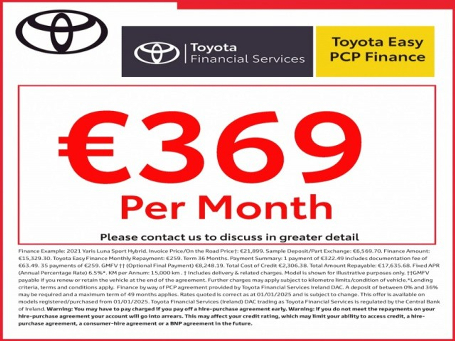 2025 Toyota Yaris Cross - Save EUR 3,100 - Luna - 1.5 Hybrid - Automatic - EUR 180 Tax + 2 Free Service Offer Include // Remote Central Locking // Front Electric Windows // Rear Electric Windows // Electric Mirrors // Finger €30,865