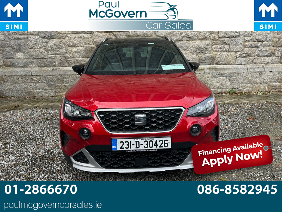 2023 SEAT Arona PA 1.0 TSI 110HP XP 5DR**//**ANDROID  AND APPLE CAR PLAY**//**CRUISE CONTROL**//**REVERSING CAMERA AND SENSORS**//**SAT NAV**//**FINANCE AVAILABLE**//**TRADE IN WELCOME**//**WARRANTY!!!!! €19,725