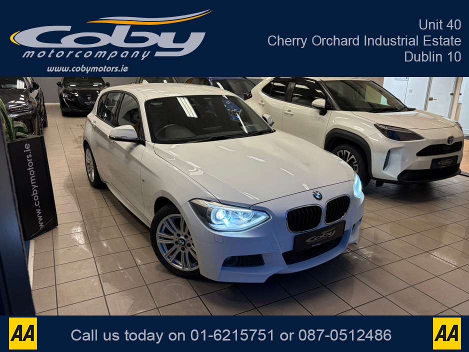 2014 BMW 1 Series 1.6 5DR AUTO M-Sport . NCT, Cruise Control, Dual Climate Control, Alloy Wheels, Revers Camera, Bluetooth, Folding Rear Seats, CD Player & more. €12,950
