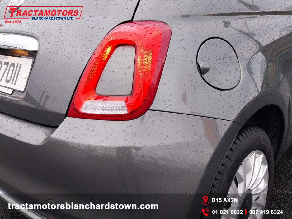 2017 Fiat 500 1.2 LOUNGE 69BHP 3DR AUTO €10,999