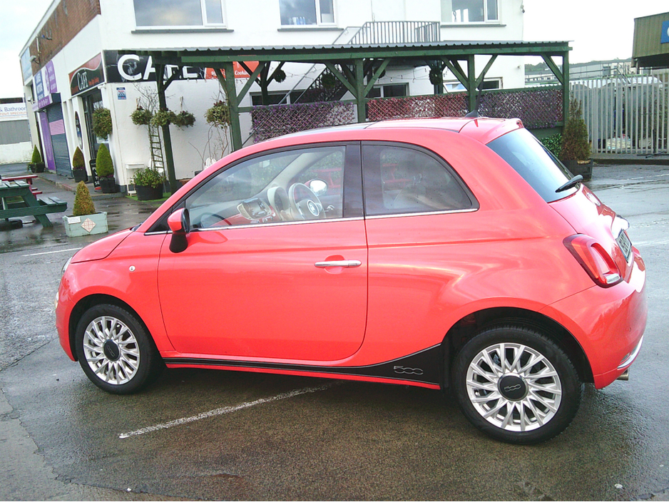 2019 Fiat 500 NCT 07/2027, PANORAMIC ROOF, CRUISE, €200 TAX, TAXED, LOW KMS. S./HISTORY , LOUNGE MODEL. €12,799