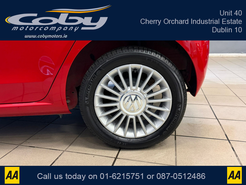2014 Volkswagen up! 1.0 AUTO 5DR. New NCT done before collection, Half Leather, Heated Seats, Parking Sensors, AUX, Central Locking, Radio, CD Player, Air Conditioning,  Luggage Cover, Electric Front Windows and more. €7,950