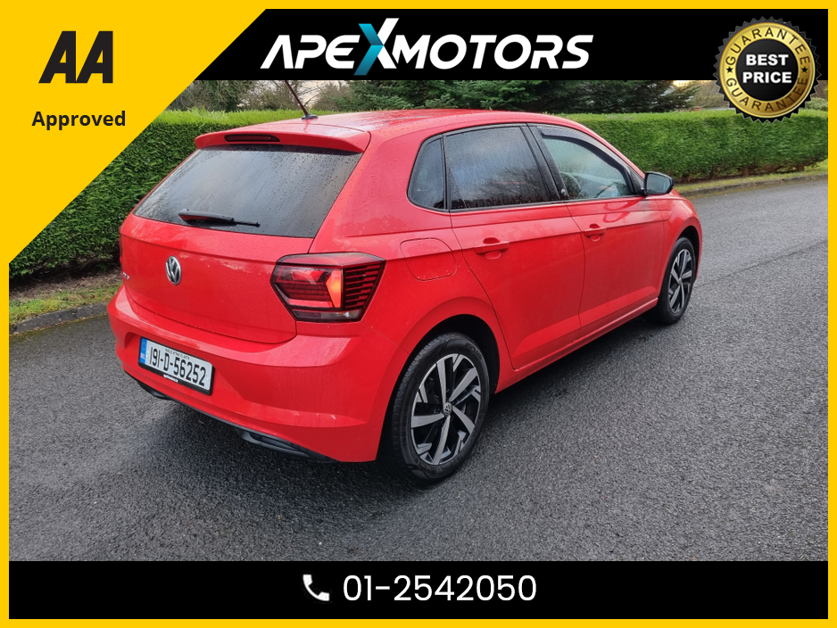 2019 Volkswagen Polo FINANCE ARRANGED * 1.0 BEATS EVO 80PS 5DR * TOP SPEC 5DR * NEW NCT JAN-28 * IMMACULATE * STAMPED SERVICE HISTORY * AA APPROVED * 101 SAFETY CHECKLIST * COLOUR REVERSE CAMERA * TOP-SPEC 5DR HATCH * LOW €14,949