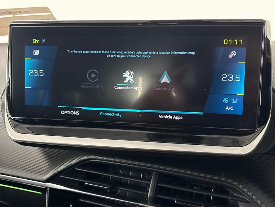 2023 Peugeot 2008 GT EV**DIGITAL DASH**MULTIFUNCTIONAL STEERING WHEEL**HALF LEATHER INTERIOR**FRONT HEATED SEATS**REVERSE CAMERA**PARKING SENSORS**TOUCH SCREEN MEDIA DISPLAY**BLUETOOTH**AMBIENT LIGHTING**17"ALLOYS** €19,995