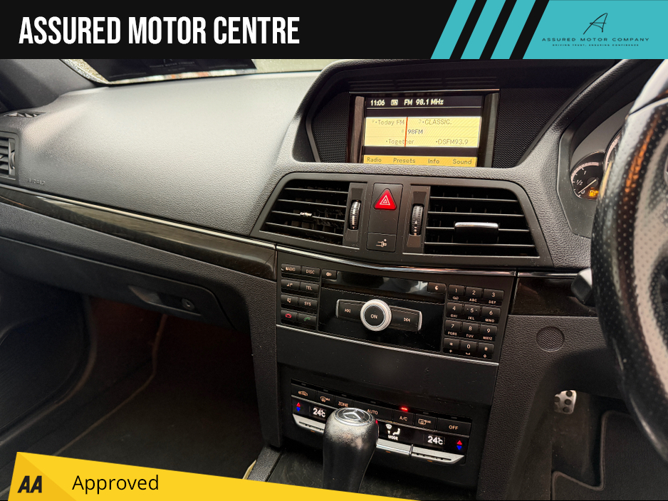 2011 Mercedes-Benz E Class E SERIES CDI AVANTGARDE SPORT 2DR AUTO**FULL BLACK LEATHER INTERIOR**REAR PARKING SENSORS**AMG STYLE ALLOY WHEELS**CRUISE CONTROL**BLUETOOTH**HISTORY CHECKED**FINANCE ARRANGED** €7,995