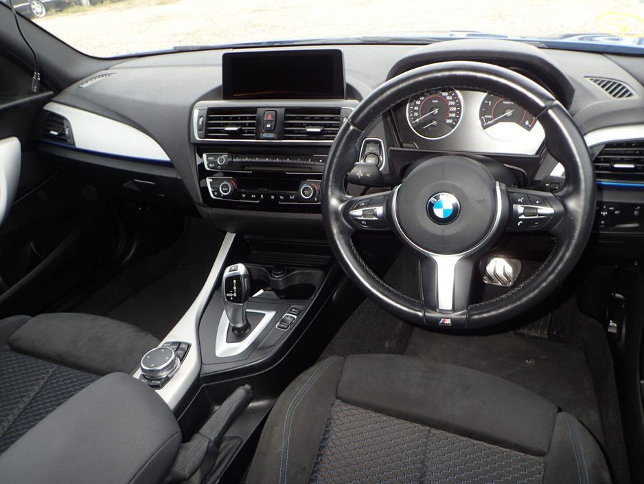 2016 BMW 1 Series 118D 2.0 DIESEL M-SPORT PRO PLUS AUTOMATIC // ESTORIL BLUE METALLIC // LED MATRIX LIGHTING // LANE DEPARTURE ASSIST // PRO MEDIA PACK // CRUISE CONTROL // FRONT FOGS // SPORT ALLOYS €15,950