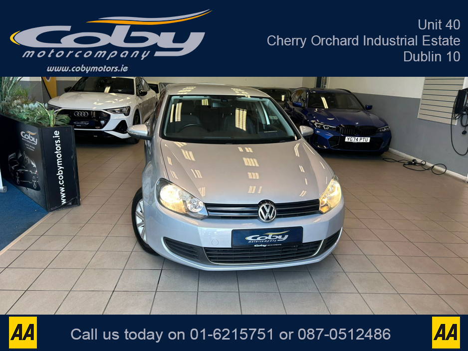 2012 Volkswagen Golf 1.2 5DR Auto. New NCT, 2Keys, Alloy Wheels, Handsfree, Auto Lights/ Wipers, Air Conditioning, USB/AUX, Folding Rear Seats, Electric Windows/Mirrors, Bluetooth and more. €8,450