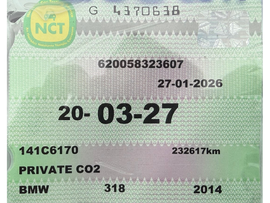 2014 BMW 3 Series D SE Z3AR 4DR €8,850