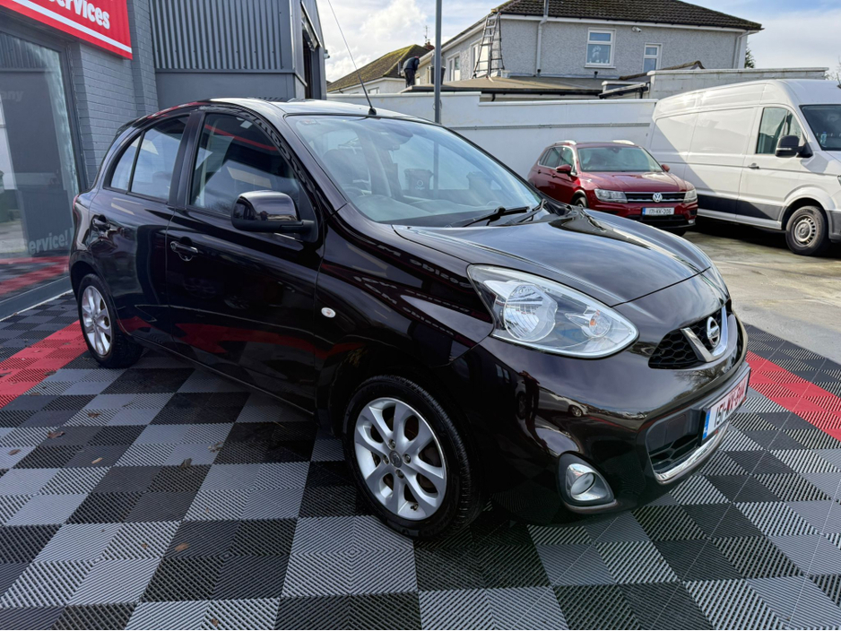 2015 Nissan Micra 1.2 4DR 5DR, CRUISE CONTROL , UPGRADE ALLOYS & REAR SPOILER , FRESH SERVICE & NEW FULL NCT , FREE NATIONWIDE DELIVERY , TRADE INS ACCEPTED , WARRANTY INCLUDED IN PRICE. €7,950