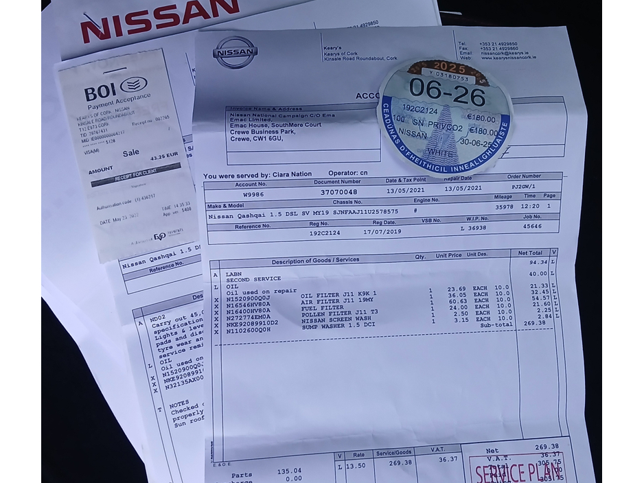 2019 Nissan Qashqai 1.5 DSL SV 5dr €15,450