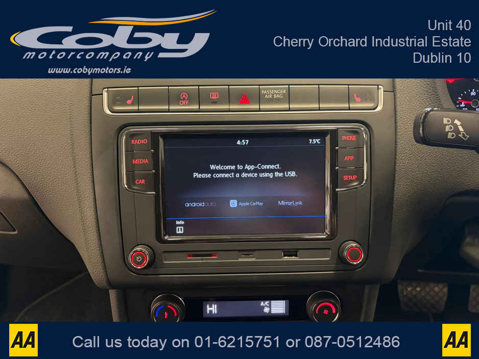 2016 Volkswagen Polo HIGHLINE 1.0 TSI AUTO 5DR. New NCT done before collection. Alloy Wheels, Half Leather, Reverse Cam, Dual Climate, Parking Sensors, Cruise Control, Mirror Link, MFSW, Bluetooth, Full Electrics and more €11,950