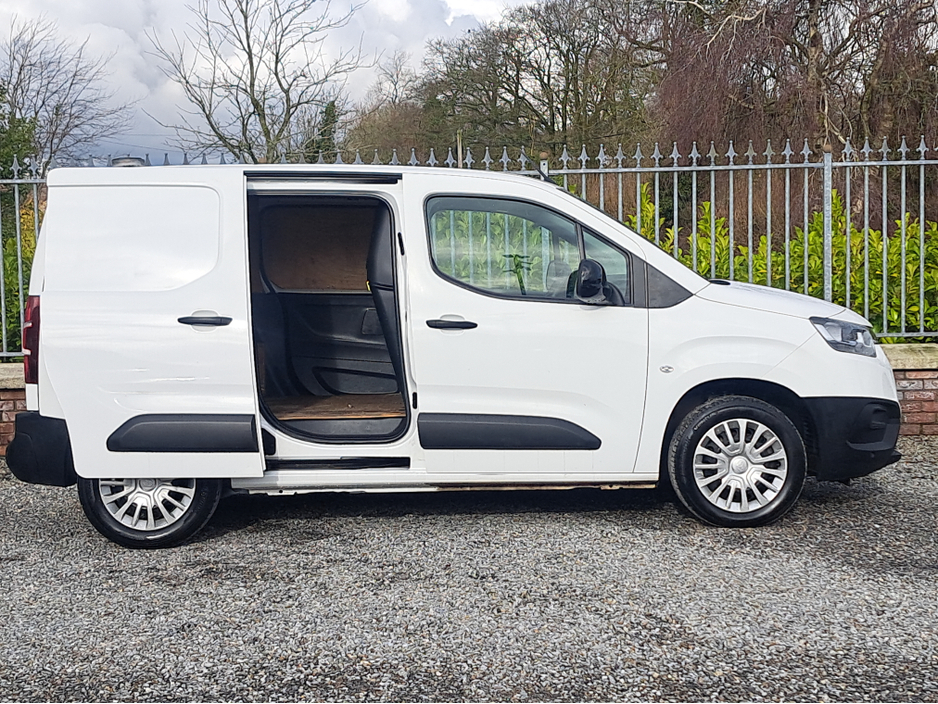 2022 Toyota Proace City Icon L1 Panel Van 1.5 Diesel with 3 seats in front and double sliding doors.