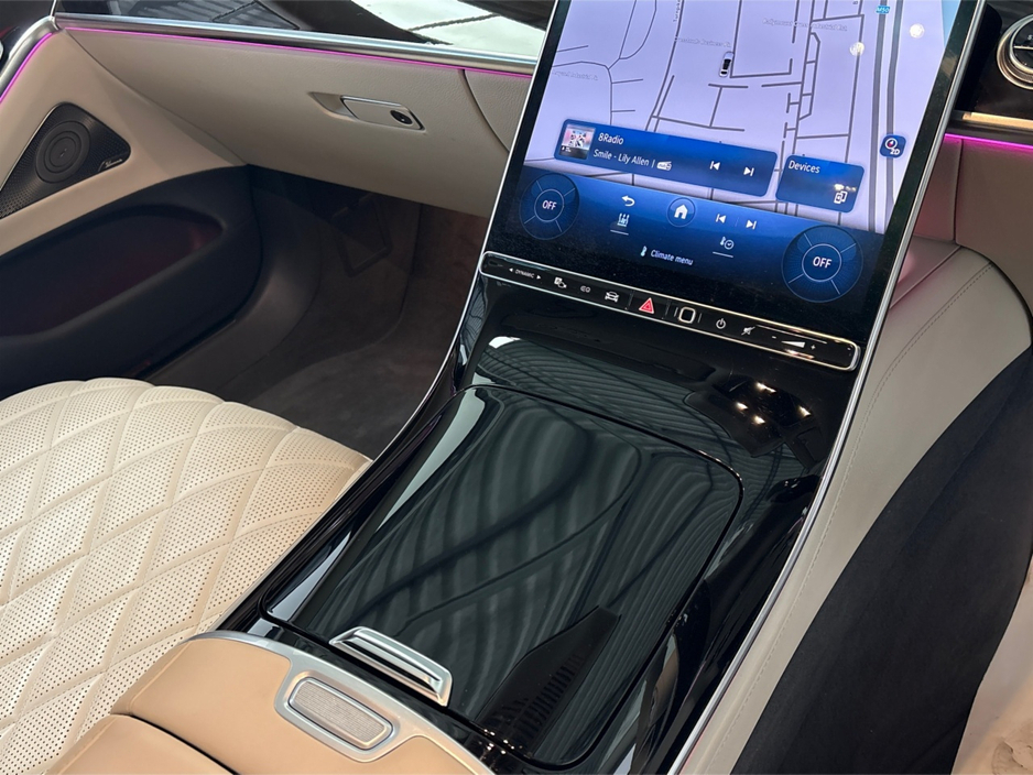 2022 Mercedes-Benz S Class 580 E LWB AMG LINE**BURMESTER SOUND SYSTEM**FRONT ELECTRIC HEATED SEATS**REAR HEATED SEATS**CREAM LEATHER INTERIOR**AMBIENT LIGHTING**20" ALLOYS**REVERSE CAMERA**ELECTRIC TAILGATE**WIRELESS CHARGING** €84,995