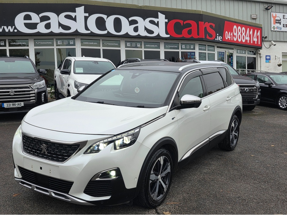 2018 Peugeot 5008 ( 182 REG ) GT LINE 7 SEATER  - DIGITAL DASH - CAMERA - ALLOYS -   CARPLAY ANDROID AUTO EU RADIO  PEARL WHITE €25,950