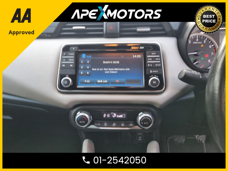 2017 Nissan Micra FINANCE ARRANGED * NEW MODEL  * 0.9 TOP-SPEC N-CONNECTA * NEW NCT NOV-27 * IMMACULATE * 8-STAMPS SERVICE HISTORY * AA APPROVED * 101 SAFETY CHECKLIST * CRUISE CONTROL * 2-KEYS * LOW TAX * 01-2542050 €9,449