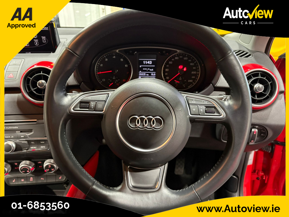 2017 Audi A1 1.0 TSFI S-Line Styling 7 Speed S-Tronic Automatic. AA APPROVED // FINANCE & NATIONWIDE DELIVERY AVAILABLE // SIMI DEALER €15,595
