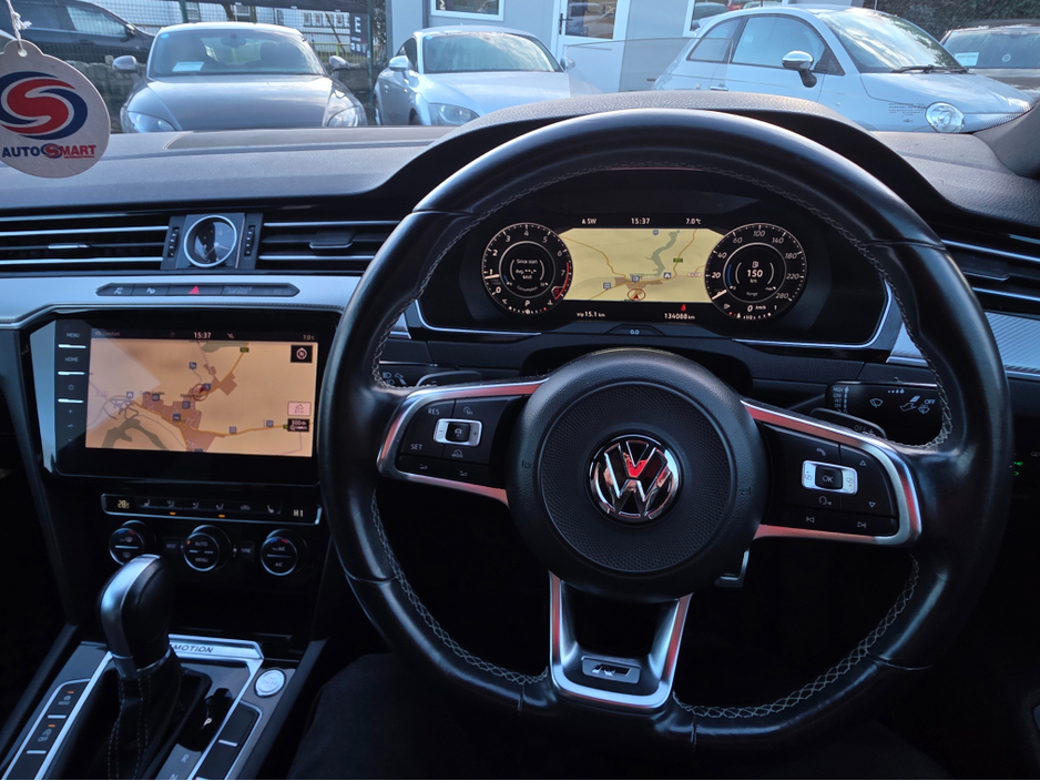 2018 Volkswagen Arteon 2.0 TSI  4 MOTION 280BHP VIRTUAL DASH FULL LEATHER HEATED ELECTRIC SEATS SAT NAV CARPLAY ANDROID AUTO BLIND SPORT PARKING SENSORS SELF PARKING ASSIST 360 CAMERA €27,500