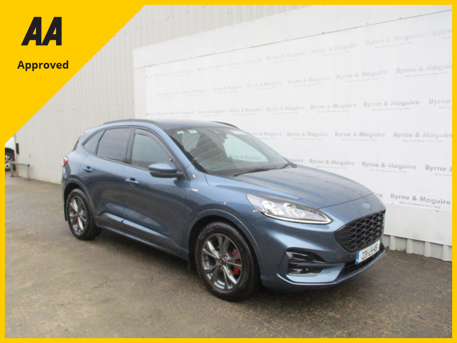 2023 Ford Kuga ST-LINE X 5DR 1.5 TD 120 S6. S6.2 M6, TOP OF THE RANGE WITH WINTER PACK, ONE CAREFUL OWNER AND FULL FORD SERVICE HISTORY !!12 MONTHS WARRANTY AND 12 MONTHS AA COVER. €37,950
