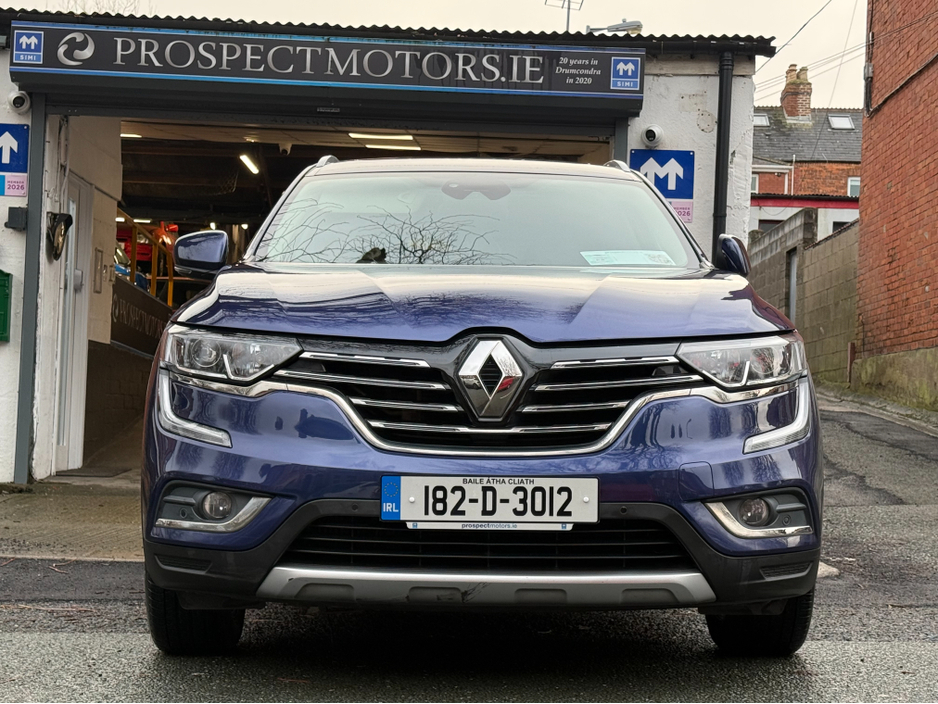 2018 Renault Koleos Top Spec Dynamique S Nav, New Nct 01/2028, Sunroof, Sat Nav, Reversing Camera, Cruise Control, Climate Control, Parking Sensors, Half Leather, 6 Speed, Finance Available, Service & Warranty Included, €16,900