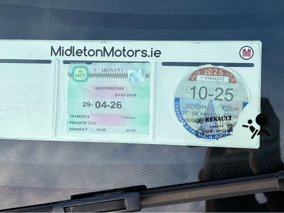 2018 Renault Clio IV DYNAMIQUE NAV 1.2 PETR 4DR €10,450