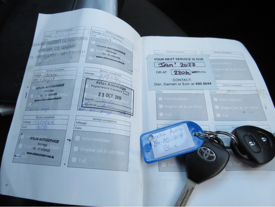 2009 Toyota Auris 1.4 TERRA 5DR PETROL FRESH NCT 27   FSH €4,995