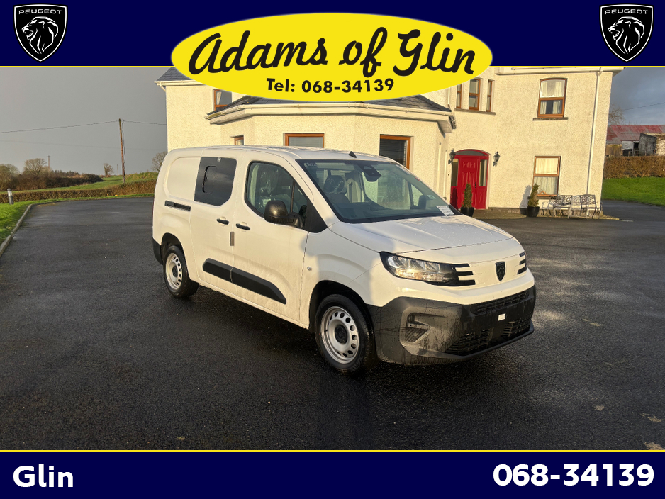 2026 Peugeot Partner Crew-Cab Professional Plus 1.5 Hdi 100bhp €43,000