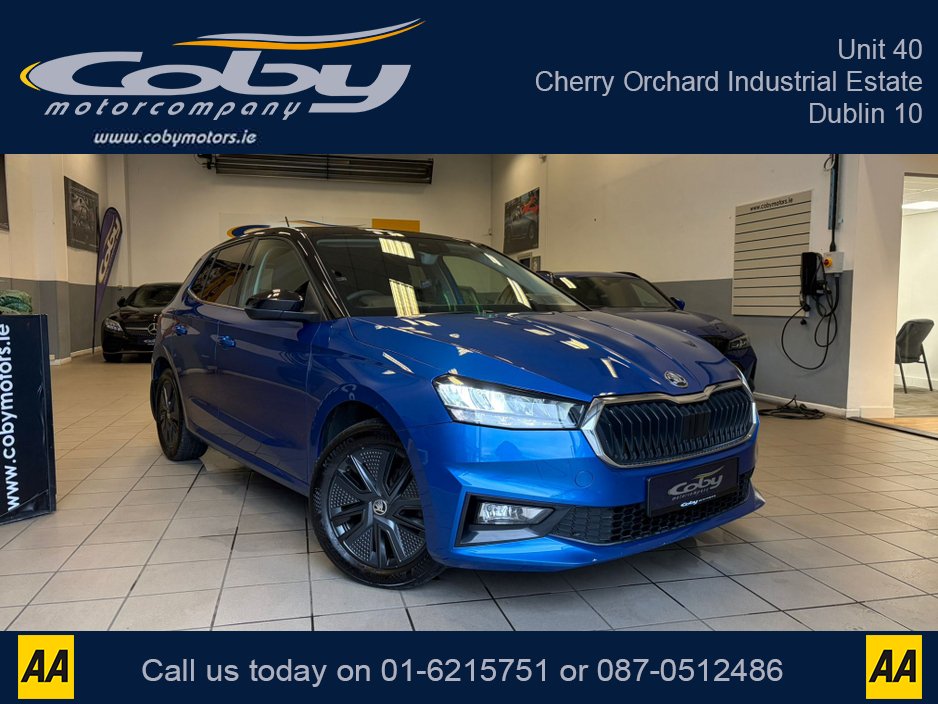 2022 Skoda Fabia Style 1.0 i 80HP 5DR Manual. NCT, Alloy Wheels, MFSW, USBC, Air Conditioning, Smart Link, Hands Free, Rear Parking Sensors and more. €16,950