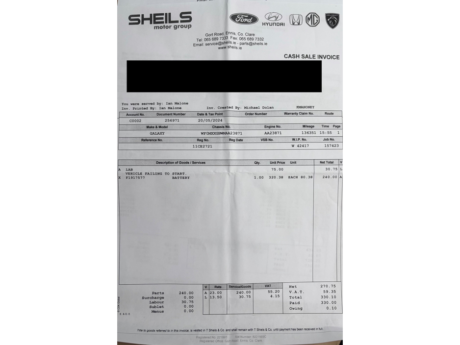 2011 Ford Galaxy 2.0 TDCI TITANIUM 140BHP 5DR €3,999