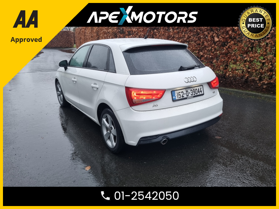 2015 Audi A1 FINANCE ARRANGED * TDI SPORT 116PS 5DR * NEW NCT NOV-26 * IMMACULATE * AA APPROVED * 101 SAFETY CHECKLIST * TOP-SPEC 5DR HATCH * LOW TAX * 12-MONTH ROADSIDE ASSIST* VERY CAREFUL OWNER *CARTELL HISTORY €9,449